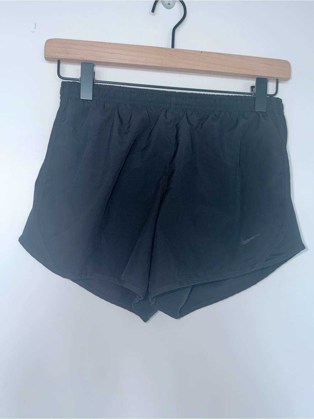 Nike Dri-FIT Black Running Shorts Women’s Large All Black Minimal